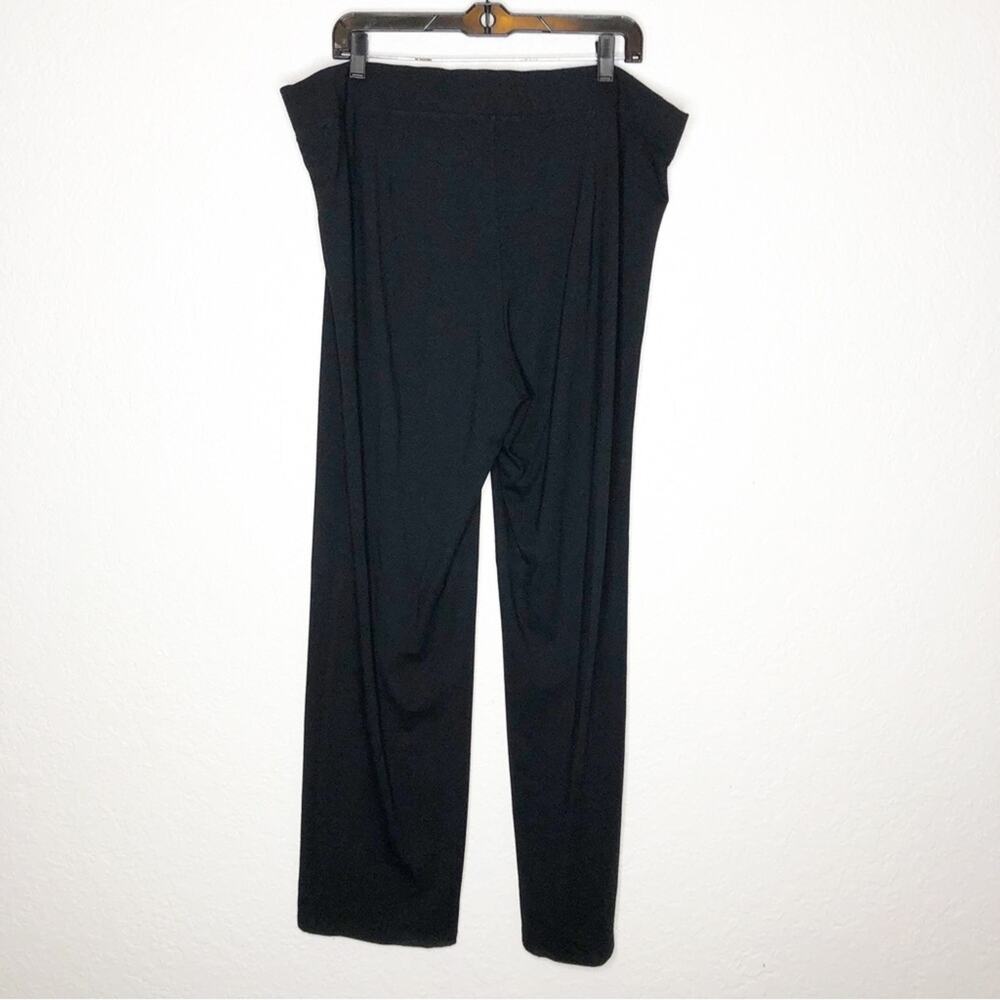 Eileen Fisher black pull on knit pants size Extra Large XL - Picture 13 of 13